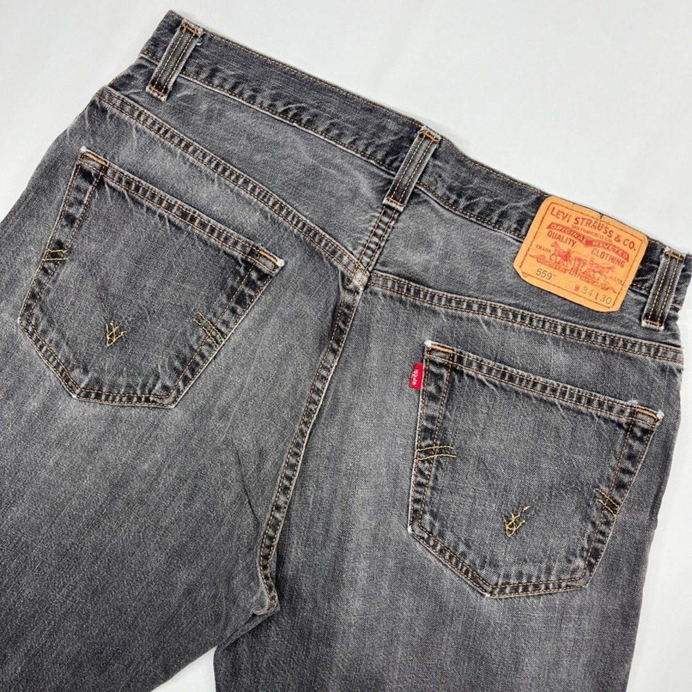 Levi's‎ 559 Relaxed Straight Jeans Black 34x30 Y2K Streetwear Denim
